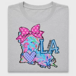 Floral Louisiana DTF Transfer