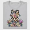 Leopard Bunny Floral DTF Transfer