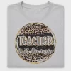 Retro Leopard Teacher DTF Transfer