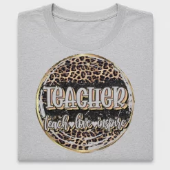 Retro Leopard Teacher DTF Transfer