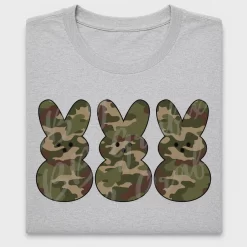 Camo Bunny Trio DTF Transfer