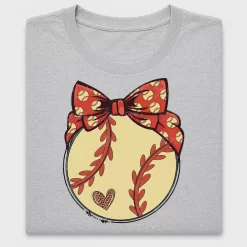 Softball Bow DTF Transfer Design