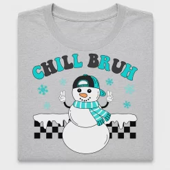Chill Bruh Snowman DTF Transfer