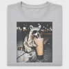 Cool Raccoon Iced Coffee DTF Transfer