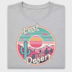 Retro Desert Sunset Cactus DTF Transfer