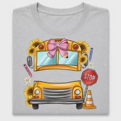 School Bus DTF Transfer Design