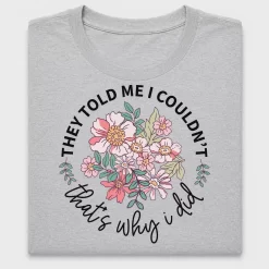 Floral Motivation DTF Transfer Design