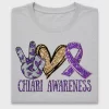 Chiari Awareness Peace Love Cure DTF Transfer
