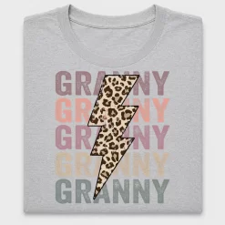 Granny Leopard Bolt DTF Transfer