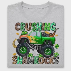 Crushing Shamrocks Monster Truck DTF Transfer