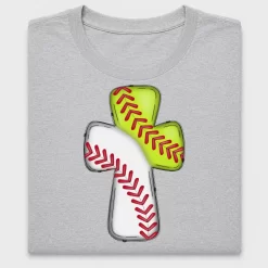 Baseball Softball Cross DTF Transfer