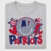 Patriots Smile Face DTF Transfer
