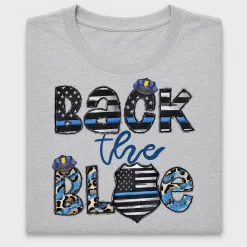 Back The Blue Police DTF Transfer