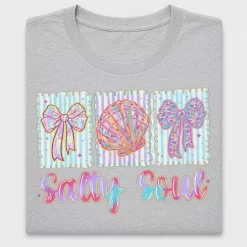 Salty Soul Seashell Bows DTF Transfer