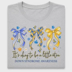 Down Syndrome Awareness Ribbon Bows DTF Transfer