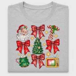 Retro Christmas Bow DTF Transfer
