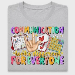 Communication Looks Different Autism DTF Transfer