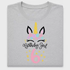 Unicorn 6th Birthday Girl DTF Transfer