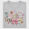 Easter Bow With Coquette Yarn DTF Transfer