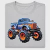 Blue Monster Truck DTF Transfer