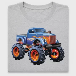 Blue Monster Truck DTF Transfer