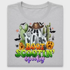 Boot Scootin' Spooky Halloween Ghost DTF Transfer