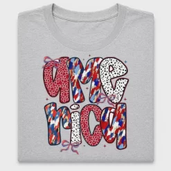 Patriotic Coquette Bow DTF Transfer Design