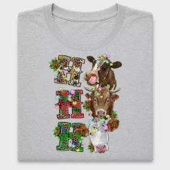 Western Christmas Cow DTF Transfer