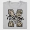 Leopard Mustangs School Spirit DTF Transfer