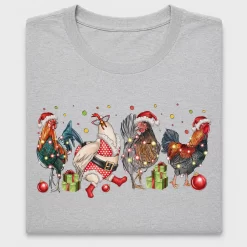 Coquette Chicken Christmas DTF Transfer