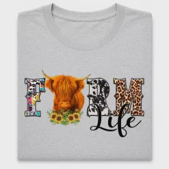 Farm Life Highland Cow DTF Transfer