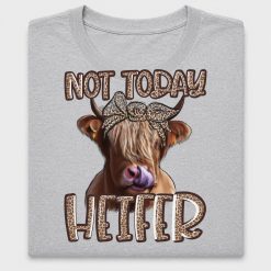 Not Today Heifer Highland Cow DTF Transfer