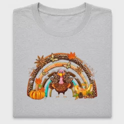 Fall Turkey Rainbow DTF Transfer