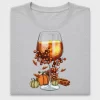 Fall Wine Glass DTF Transfer