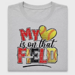 Softball Mom Heart DTF Transfer