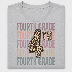Fourth Grade Cheetah DTF Transfer