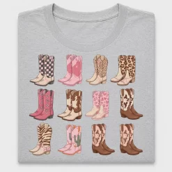 Western Cowgirl Boot Collection DTF Transfer