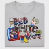 Red White Blue Fourth Of July DTF Transfer