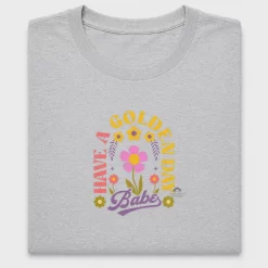 Retro Golden Day Babe Floral DTF Transfer
