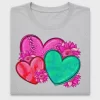 Watercolor Heart Floral DTF Transfer
