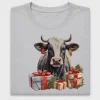 Christmas Cow With Presents DTF Transfer