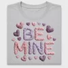 Textured Be Mine Valentine DTF Transfer