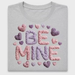 Textured Be Mine Valentine DTF Transfer