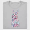 Floral Easter Bunny DTF Transfer