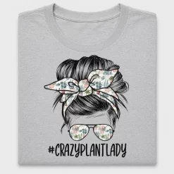 Crazy Plant Lady Messy Bun DTF Transfer