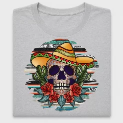 Boho Skull Sombrero DTF Transfer