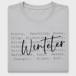 Winter Aesthetic Word Art DTF Transfer