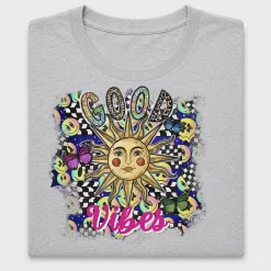 Good Vibes Retro Sun DTF Transfer