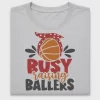 Busy Raising Ballers Basketball DTF Transfer