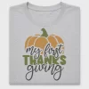 My First Thanksgiving Pumpkin DTF Transfer